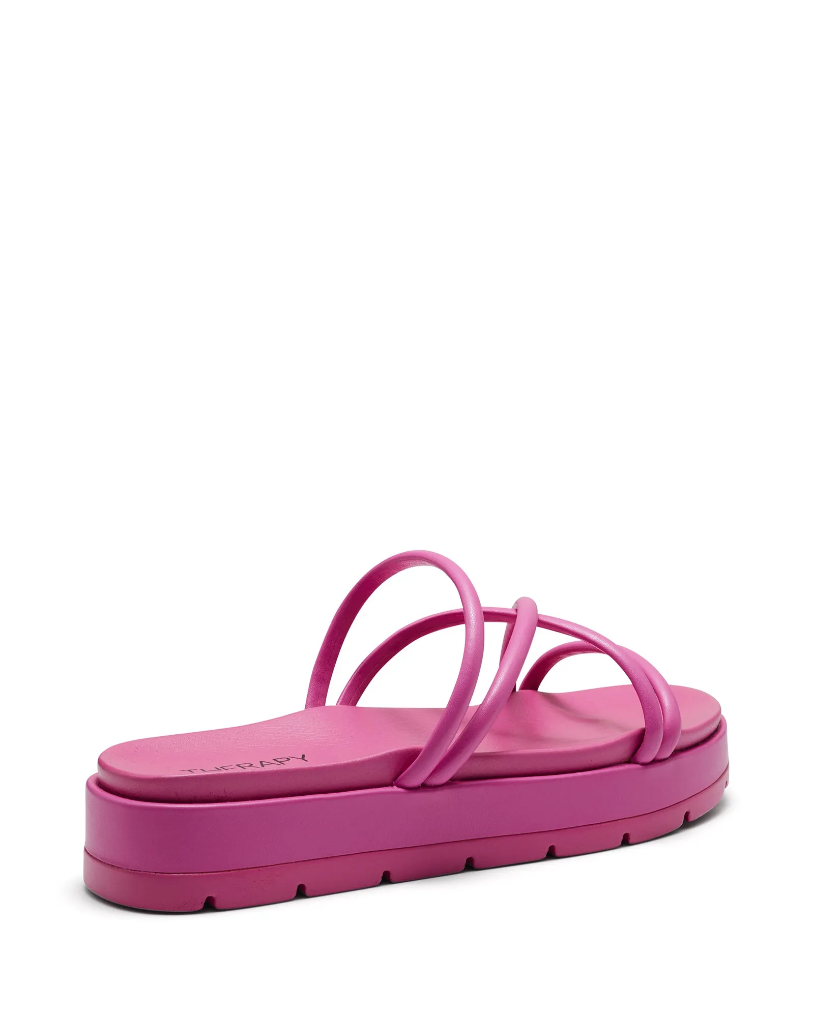 Sliver Flatform Sandal Pink