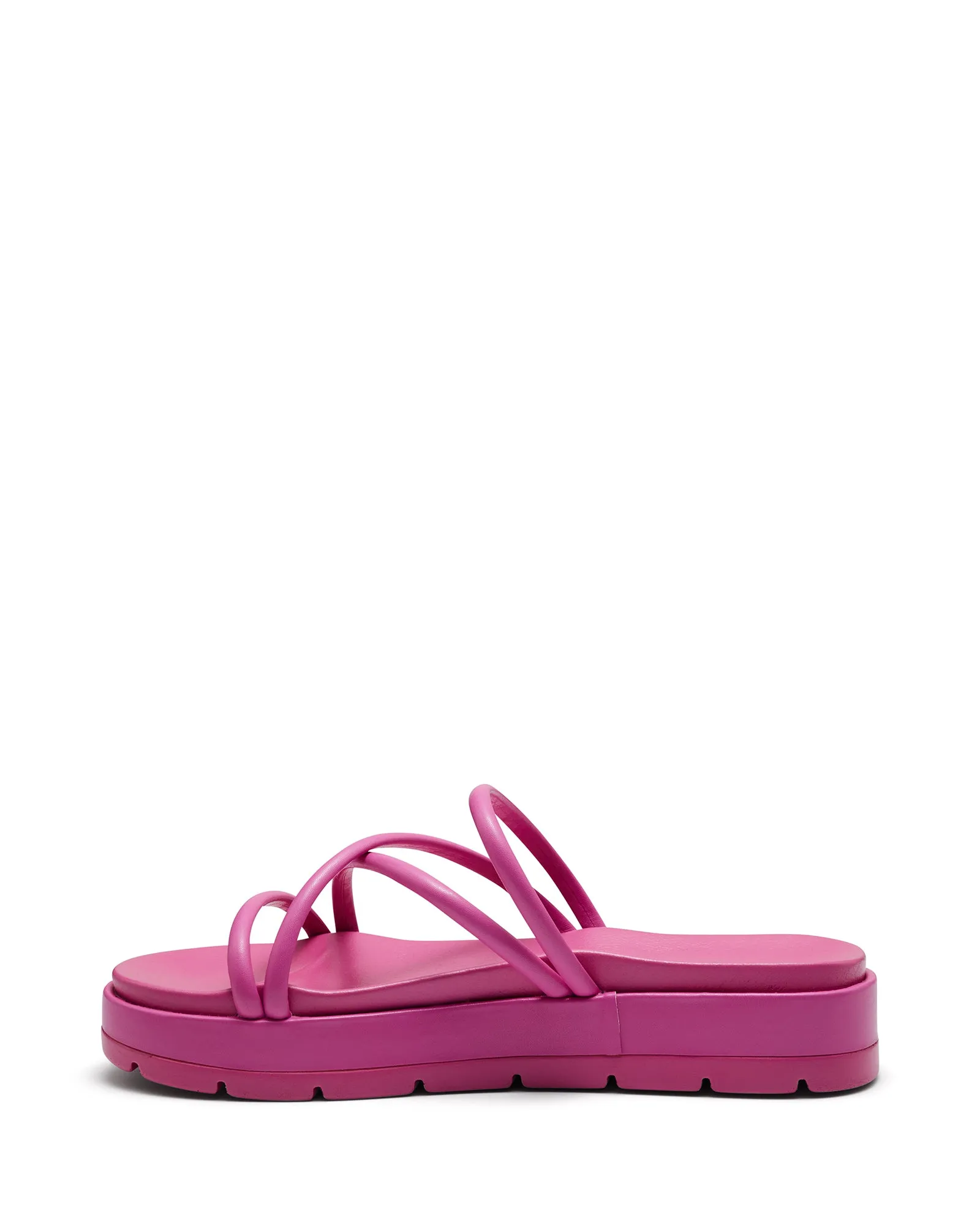 Sliver Flatform Sandal Pink