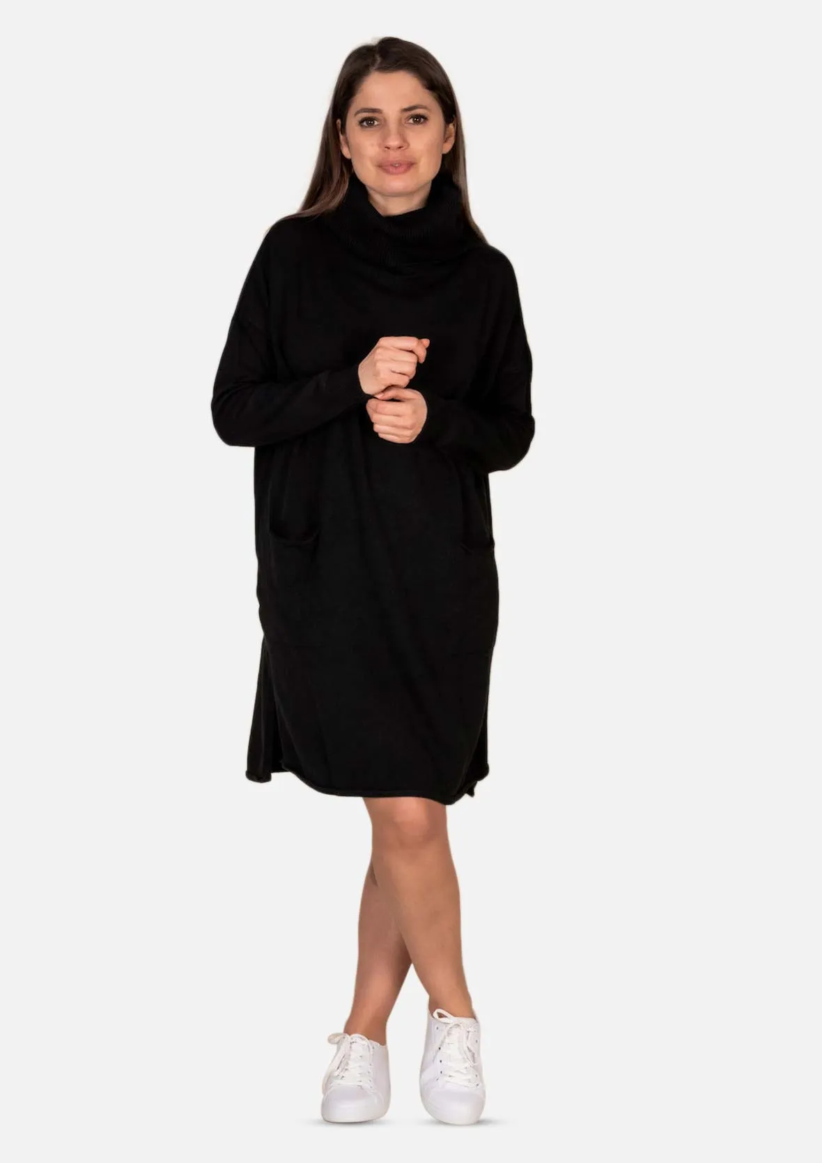 Soft Roll Neck Jumper Dress