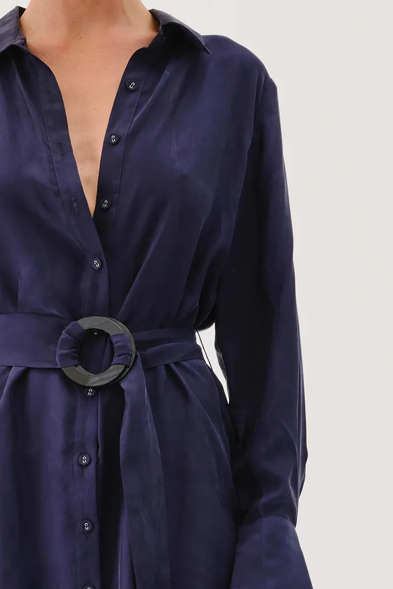 Suboo Jasper Mini Shirt Dress - Navy