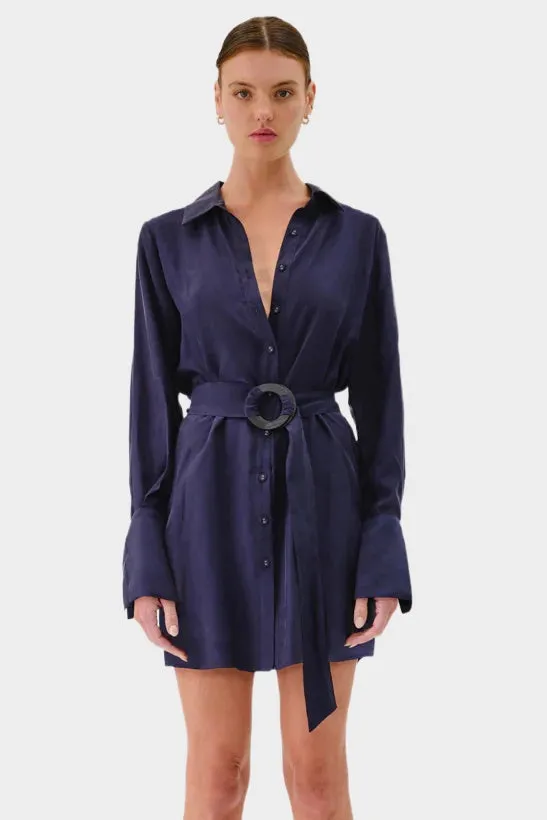 SUBOO Womens Jasper Mini Dress - Navy