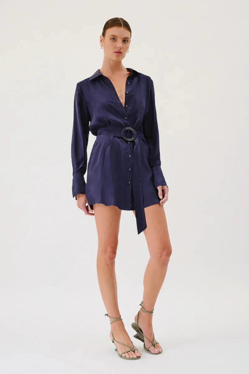 SUBOO Womens Jasper Mini Dress - Navy