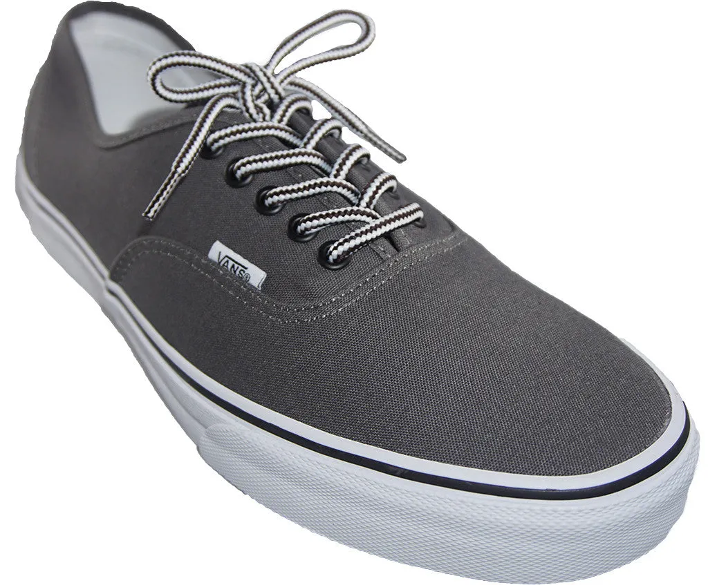 [True White / Bitter Chocolate] 35-36" Round Hiking Shoelaces for Vans