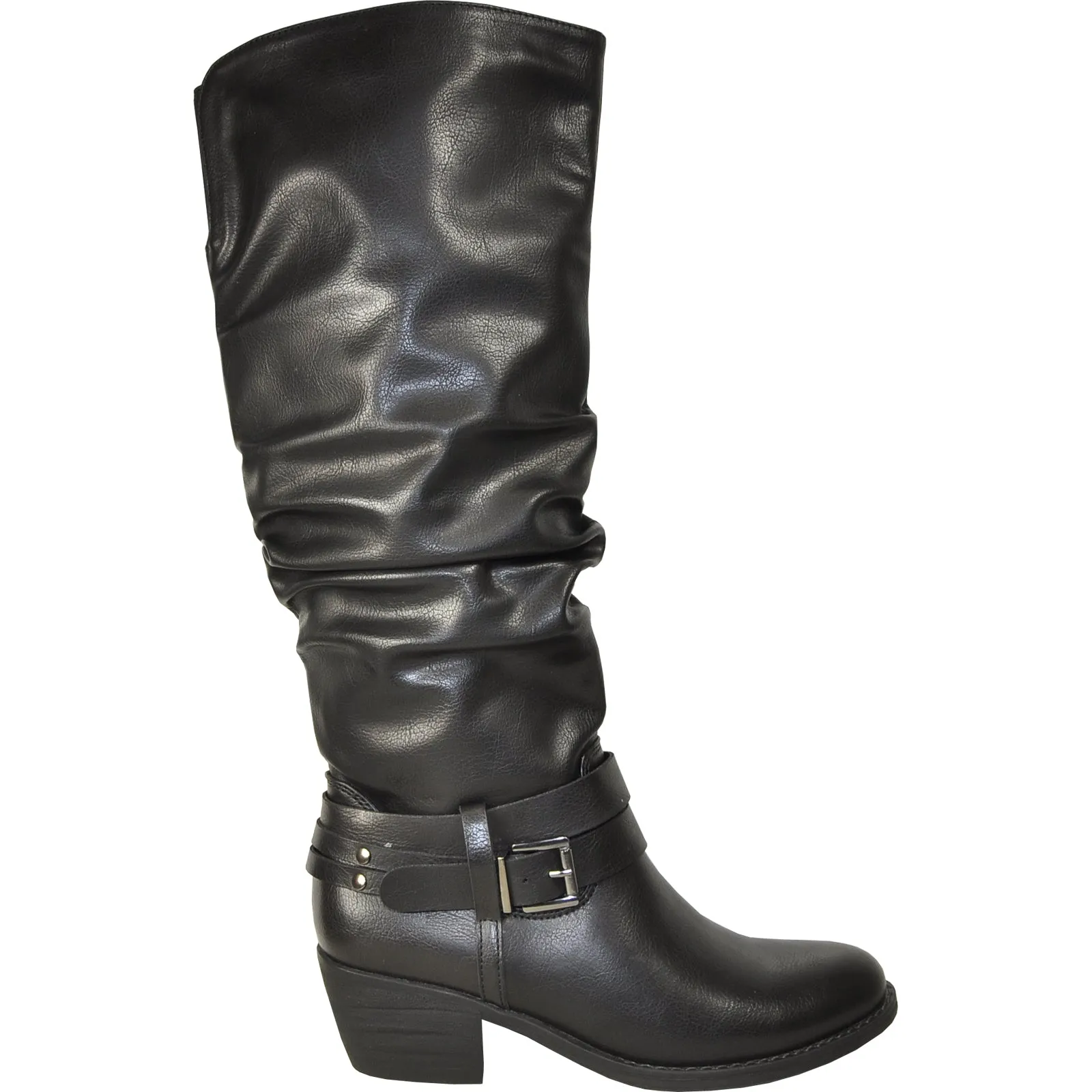 VANGELO Women Boot HF9425 Knee High Dress Boot Black