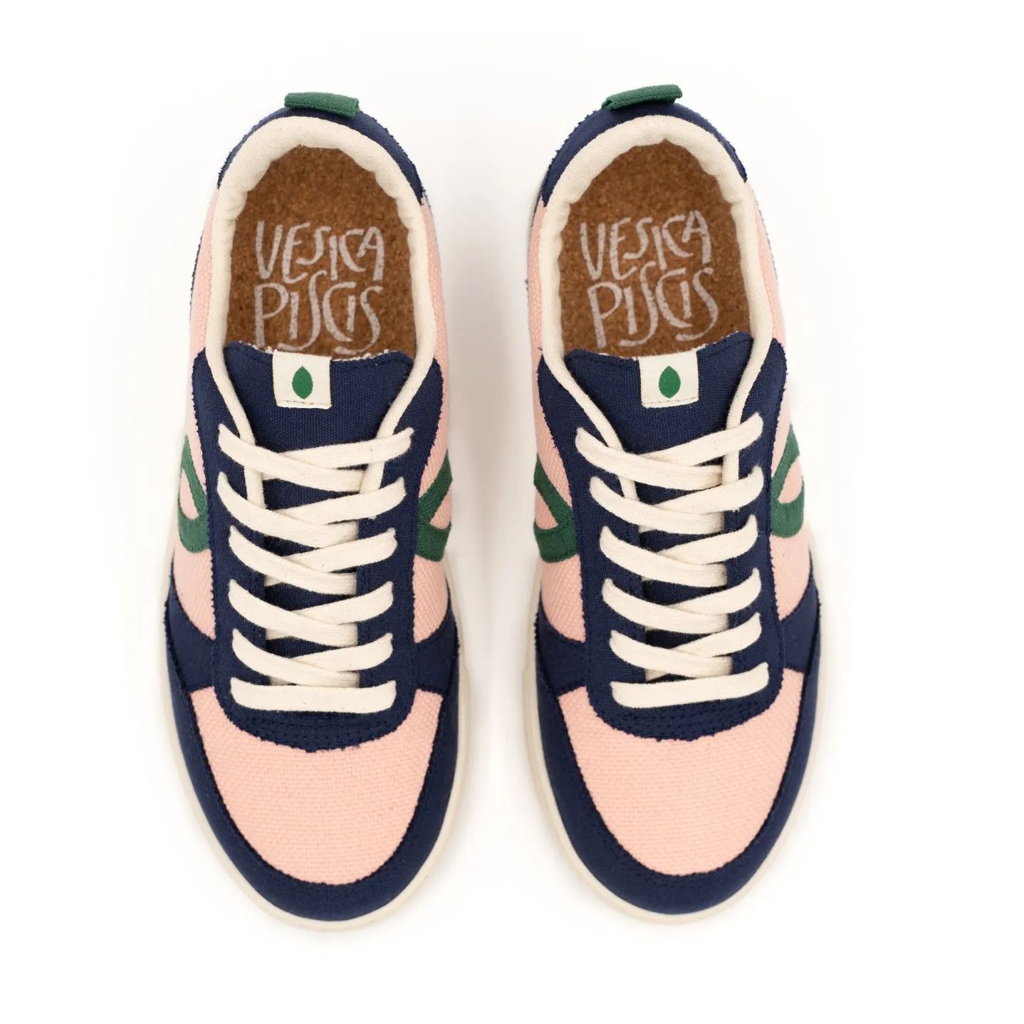 Vegan sneaker Pink/Dark blue SON016