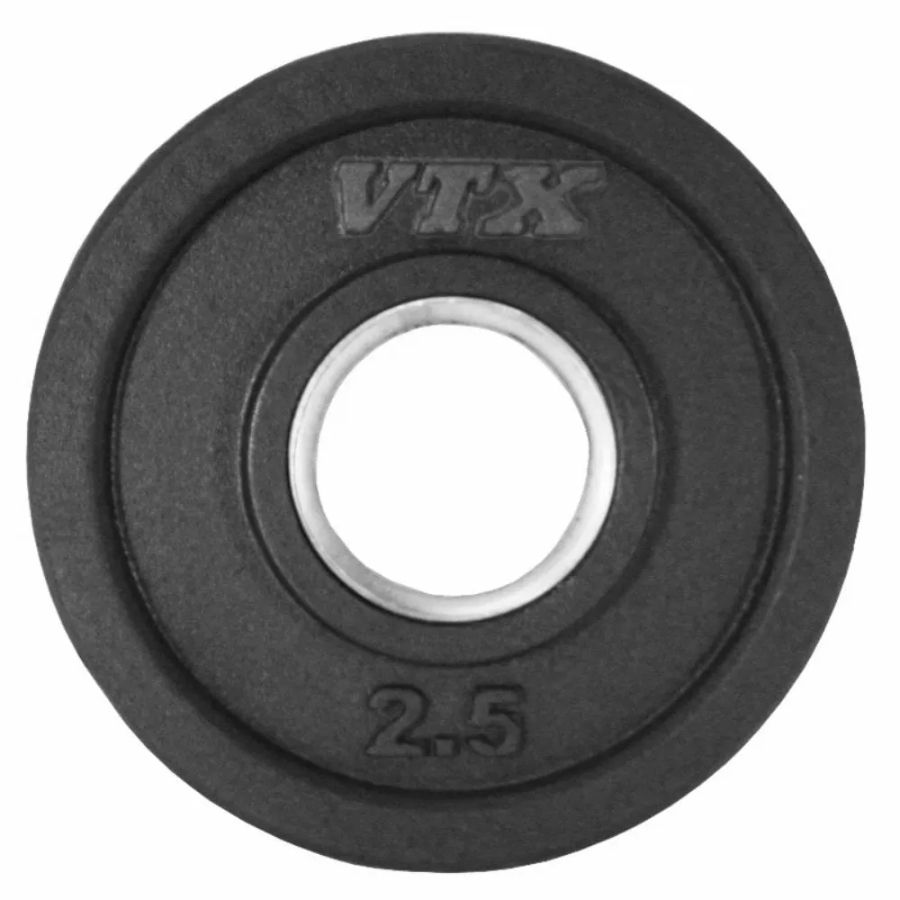 VTX Olympic 300 lb Rubber Grip Plate Barbell Set