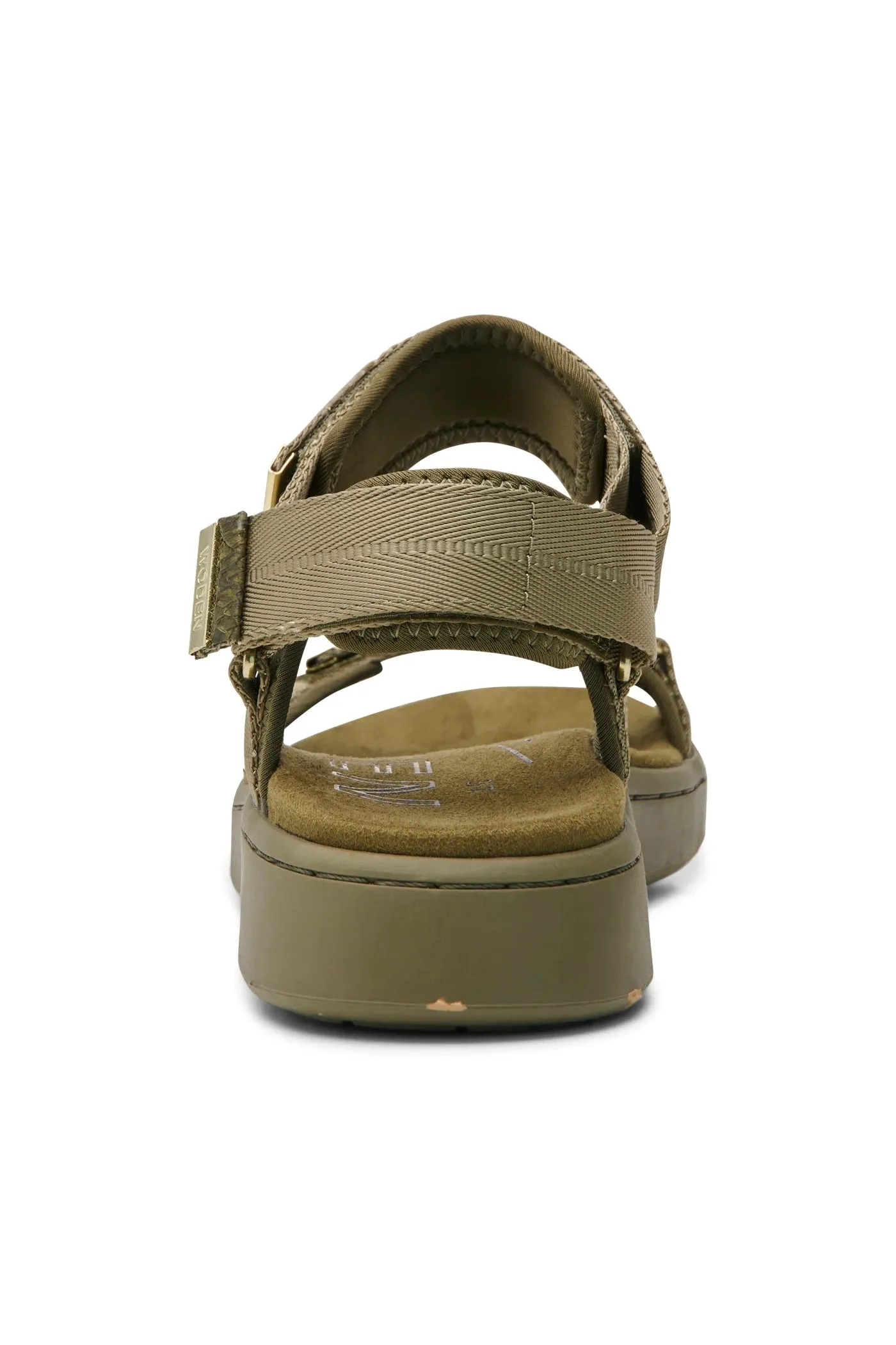 Woden Dark Olive Sandals