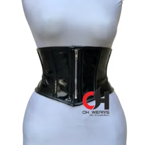 Women Underbust Front Zipper Corset Wais Trainer