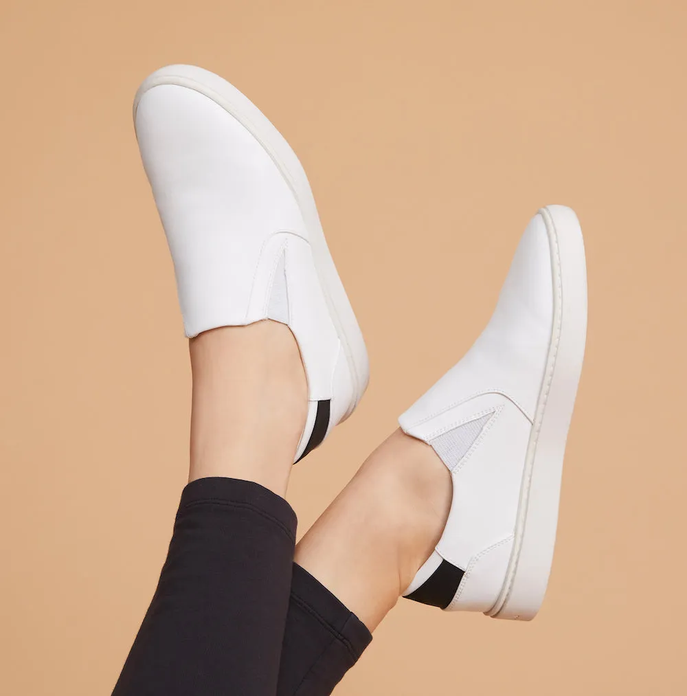 Women's Slip On | White-Pink